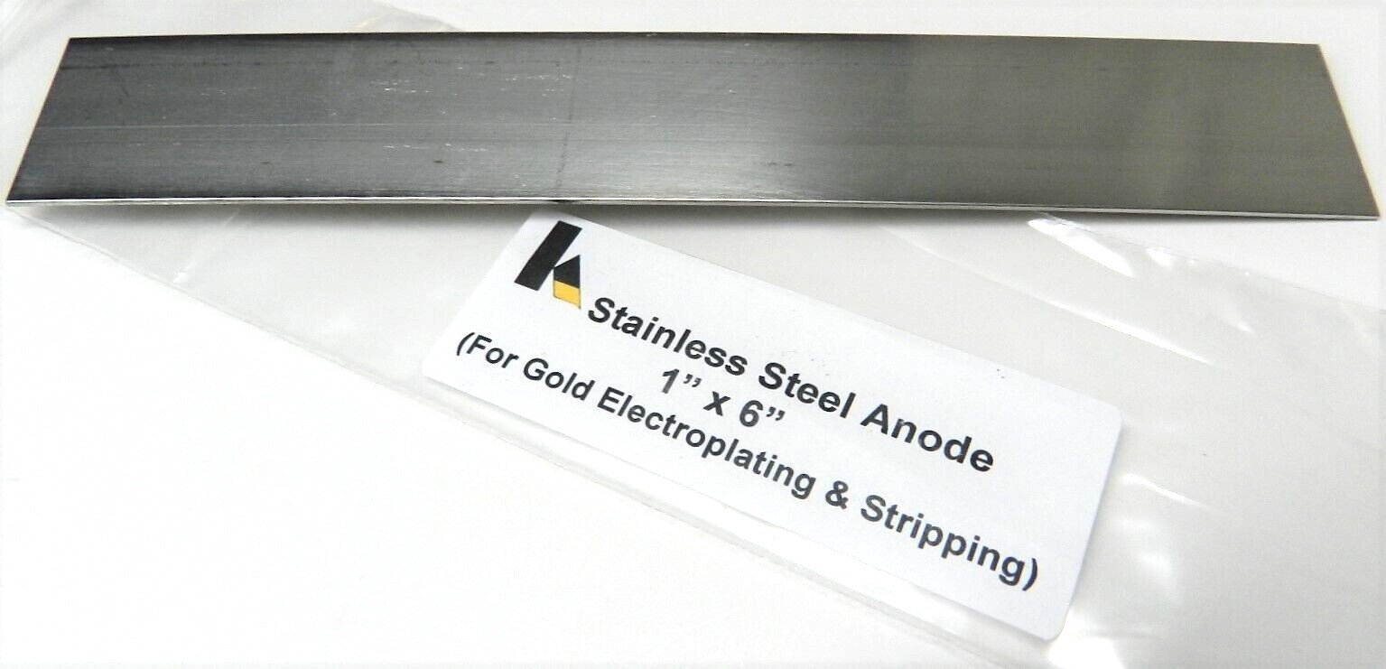 6"x1" Stainless Steel Anode for Electroplating