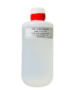 24K Gold Electroplating Solution - 8oz Bottle