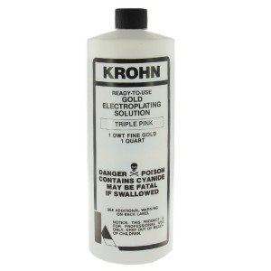 Krohn Rose Gold Electroplating Solution - 1 Quart