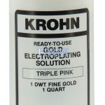Krohn Rose Gold Electroplating Solution - 1 Quart