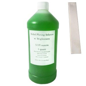 Nickel Plating Solution Kit with Anode & Brighteners