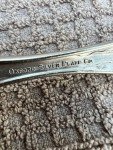 Silverplate Cold Meat Serving Fork 8.5" with Floral Design