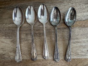 Oneida Sterling Plated Tea Spoons - Set of 4