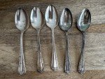 Oneida Sterling Plated Tea Spoons - Set of 4