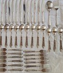Vintage Silverplate Flatware Set for Twelve