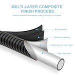 Matte Black 120-Inch Kink-Free Shower Hose