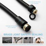 Matte Black 120-Inch Kink-Free Shower Hose