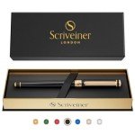 Luxury Black Rollerball Pen with Gold Plating