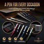 Luxury Black Rollerball Pen with Gold Plating