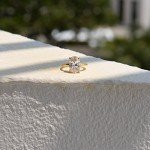 Lemon Grass 3.5ct Oval Engagement Ring in Silver