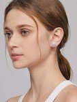Moissanite Stud Earrings - 1-2 Carat, 18K Gold Plated