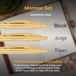 Personalized 18K Gold Plated Pen and Pencil Set