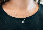 Opal Necklace in 925 Sterling Silver & Gold