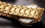 Gold Stainless Steel Men's Casual Quartz Watch
