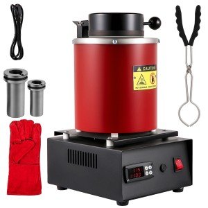Gold Melting Furnace with Graphite Crucibles & Mold