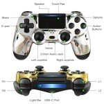 Choopp Wireless PS4 Controller Kits - Gold & Silver