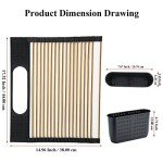 Gold Over Sink Dish Drying Rack with Basket