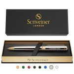 Personalized Silver Chrome Ballpoint Pen Gift Set