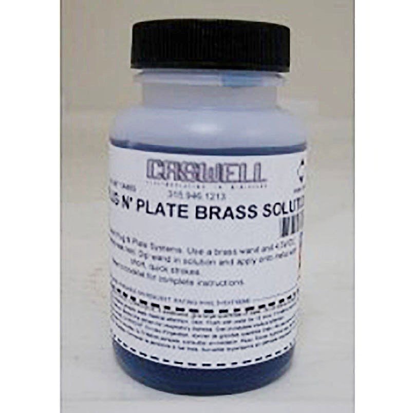 4 oz Brass Metal Plating Solution Refill Kit
