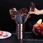Titanium Rose Gold Copper Kitchen Utensils Set