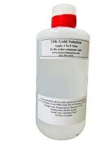 24K Gold Electroplating Solution - 16 oz
