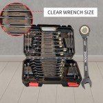 22-Piece Ratchet Wrench Set with Organizer Box