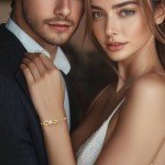 Moissanite Heart Bracelet in Gold-Plated Sterling Silver