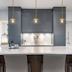 Gold Leaf Pendant Light for Kitchen Island