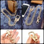 Heavy-Duty Wallet Chain with Locking Carabiner - Gold