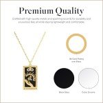Gold Plated Tarot Card Pendant Necklace for Women