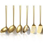 6-Piece Gold Titanium Plated Kitchen Utensil Set