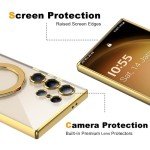Gold Electroplating Case for Samsung Galaxy S25 Ultra