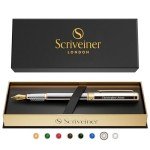 Personalized Silver Chrome Fountain Pen Gift Set