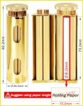 24K Gold Cigarette Rolling Machine for 70mm Papers
