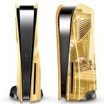 Gold PS5 Face Plates with Cooling Vents