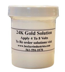 24K Gold Solution for Electroplating Kit - 4oz