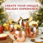 Copper Moscow Mule Mugs Set - 4 Large Cups