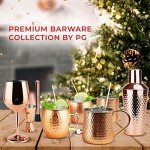 Copper Moscow Mule Mugs Set - 4 Large Cups