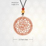 144MHz Copper Flower of Life Pendant Necklace