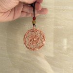 144MHz Copper Flower of Life Pendant Necklace