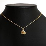 Snail Pendant Necklace - 14k Gold Plated