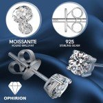 Electroplated Moissanite Stud Earrings for All