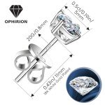 Electroplated Moissanite Stud Earrings for All