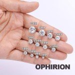 Electroplated Moissanite Stud Earrings for All