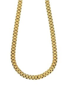 Gold PVD Plating Necklace - 20 Inch Stylish Design
