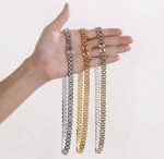 Gold PVD Plating Necklace - 20 Inch Stylish Design