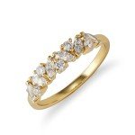Gold Baguette CZ Ring - 14k Plated Women's Jewelry
