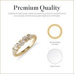 Gold Baguette CZ Ring - 14k Plated Women's Jewelry