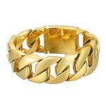 Gold Cuban Link Bracelet - 32mm Wide Electroplating Kit