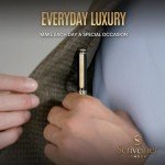 Personalized Black Ballpoint Pen with Gold Plating